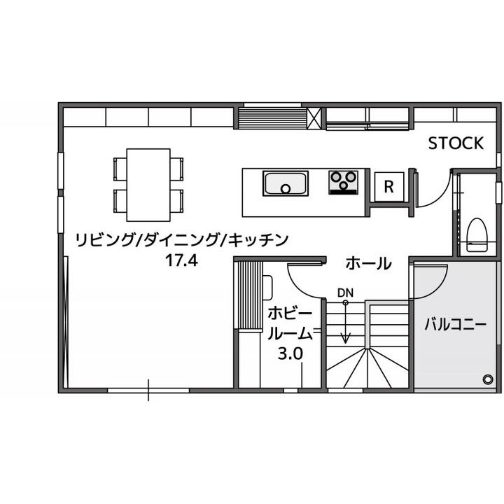 コレクションも、趣味も、使い勝手も。 家族の「やりたい」が詰まった家の2F間取り図