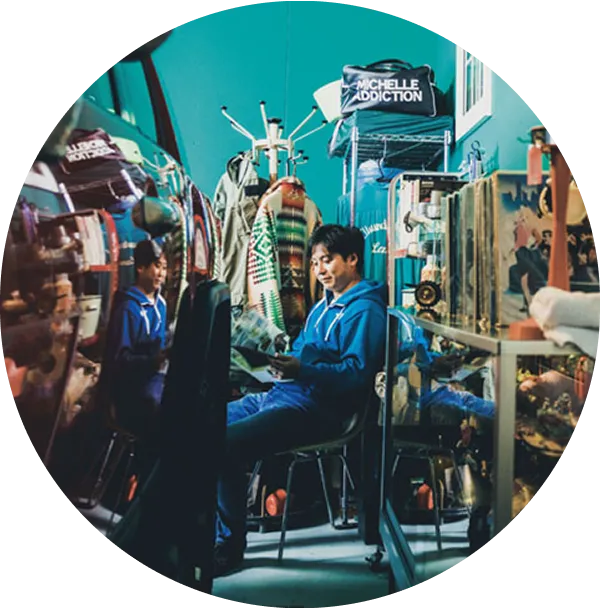 好きなものに囲まれて。