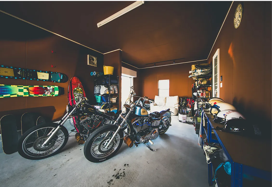 ガレージで創る全力で遊びに没頭する家