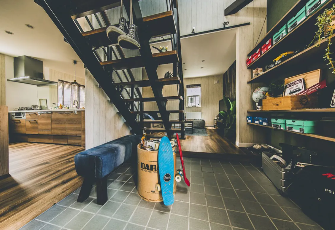 趣味をくらしの中心にした家