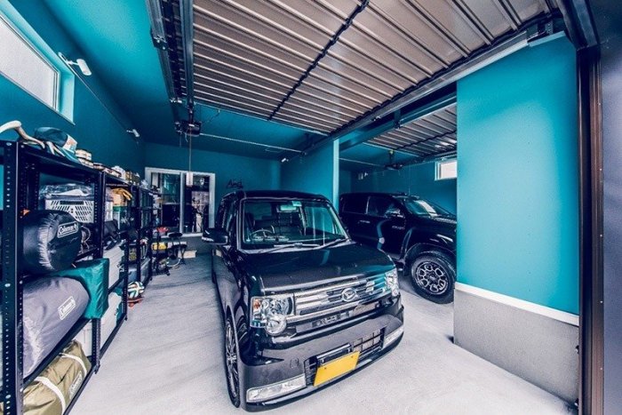 車好き、キャンプ好きのご夫婦が作るダブルガレージの家