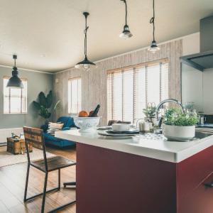 アメカジ工務店の仕様：オープンカウンターキッチン